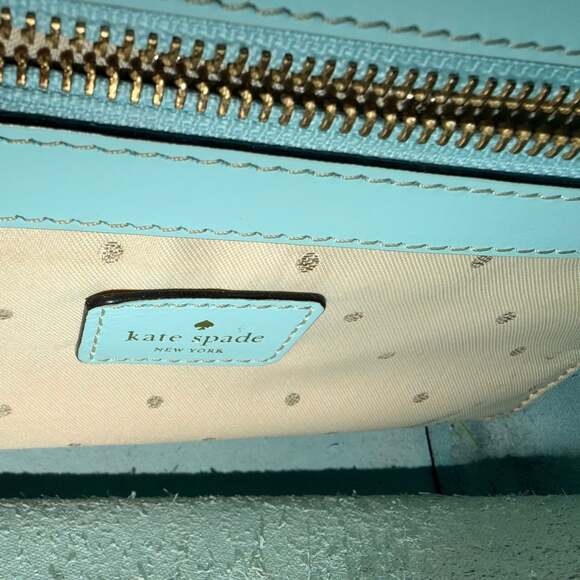 Kate Spade New York Essex Scout Leather Crossbody Bag in Caribbean Blue - Picture 9 of 10